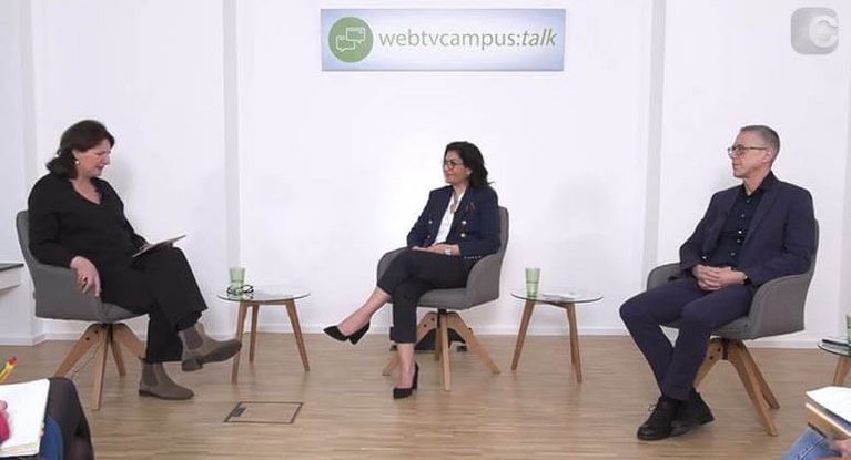 Diskussionsrunde im WebTV Campus